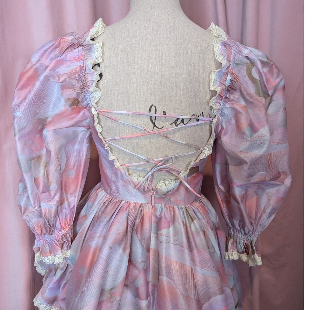 Selkie Sugar Mushroom Tree Hugger Dress Pink Size XS - Picture 10 of 16